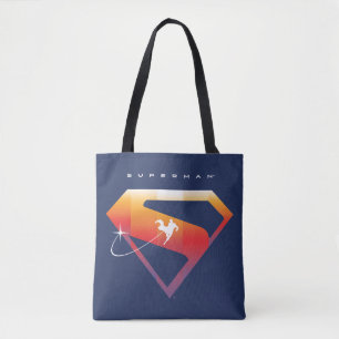 Sunset Solar Superman Shield Tote Bag