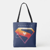 Sunset Solar Superman Shield Tote Bag (Achterkant)