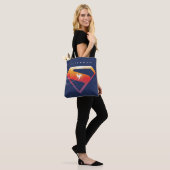 Sunset Solar Superman Shield Tote Bag (Op model)