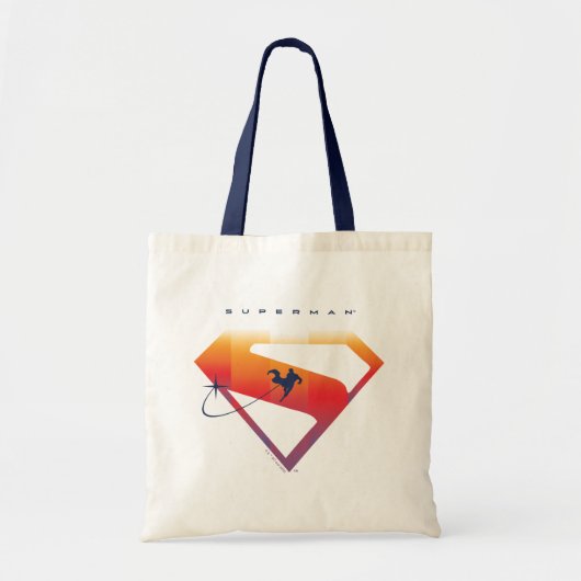 Sunset Solar Superman Shield Tote Bag (Voorkant)