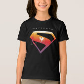 Sunset Solar Superman Shield Tri-Blend Shirt (Voorkant)