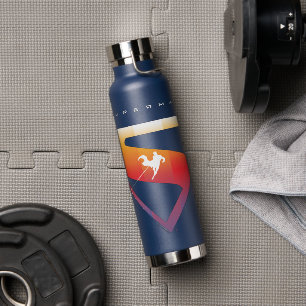 Sunset Solar Superman Shield Waterfles