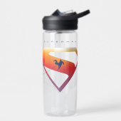 Sunset Solar Superman Shield Waterfles (Links)