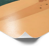 Sunset Solitude – Minimalistische Kust Uitzicht Pr Foto Afdruk (Hoek)