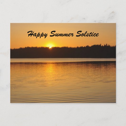 Sunset Solstice Greeting Briefkaart (Voorkant)