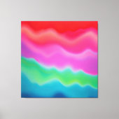 "Sunset Sorbet" Kleurrijke Abstracte Kunst Canvas Afdruk (Voorkant)