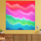 "Sunset Sorbet" Kleurrijke Abstracte Kunst Canvas Afdruk (Insitu (Woonkamer))