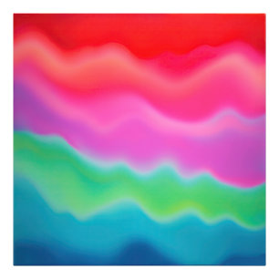 "Sunset Sorbet" Kleurrijke Abstracte Kunst Foto Afdruk