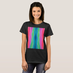"Sunset Sorbet" Kleurrijke Abstracte Kunst T-shirt