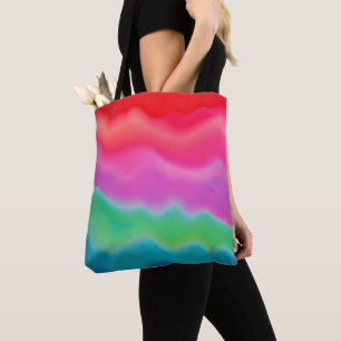 "Sunset Sorbet" Kleurrijke Abstracte Kunst Tote Bag