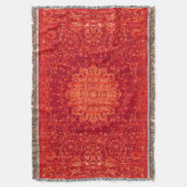 Sunset Souk: Oranje Marrakech Marokkaanse Patroon Deken (Voorkant Verticaal)