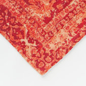 Sunset Souk: Oranje Marrakech Marokkaanse Patroon Fleece Deken (Hoek)