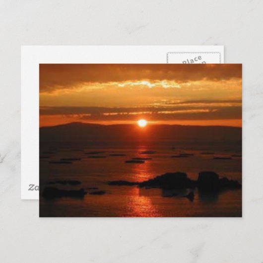 Sunset Spanje Briefkaart (Voorkant / Achterkant)