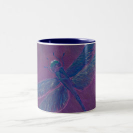Sunset Sparkle Dragonfly Tweekleurige Koffiemok