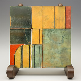 Sunset Spectrum Abstracte Keramische Tegel Tegeltje