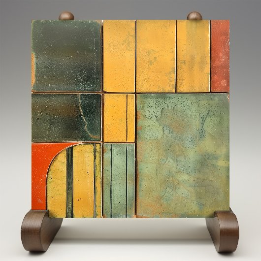 Sunset Spectrum Abstracte Keramische Tegel Tegeltje