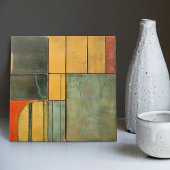 Sunset Spectrum Abstracte Keramische Tegel Tegeltje