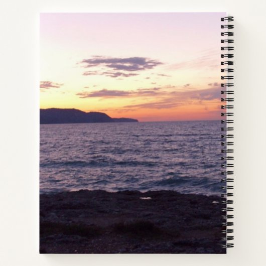 Sunset Spiral Notitieboek (Achterkant)
