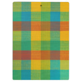 Sunset Squares – Kleurrijk geplakt klembord (Achterkant)