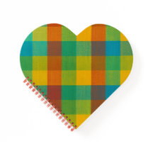 Sunset Squares – Kleurrijke geplakte hartvormige n