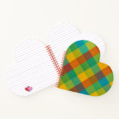 Sunset Squares – Kleurrijke geplakte hartvormige n Notitieboek (Binnen)