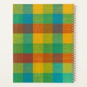 Sunset Squares - Kleurrijke geruite dagelijkse pla Planner (Achterkant)