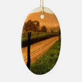 Sunset Ss Lane bij Cades Cove Nationa Keramisch Ornament (Rechts)