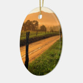 Sunset Ss Lane bij Cades Cove Nationa Keramisch Ornament (Links)