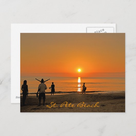 Sunset - St. Pete Beach Briefkaart (Voorkant / Achterkant)