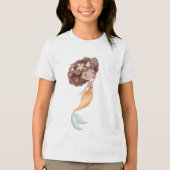 Sunset Star Mermaid Watercolor Tri-Blend Shirt (Voorkant)