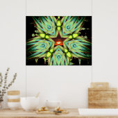 Sunset Star-Poster Poster (Keuken)