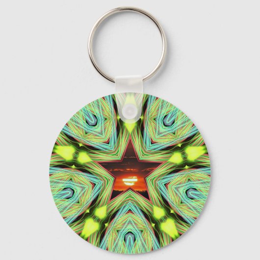 Sunset Star-Sleutelhanger Sleutelhanger (Voorkant)