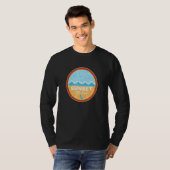 Sunset State Beach California Ca Beach Waves T-shirt (Voorkant volledig)