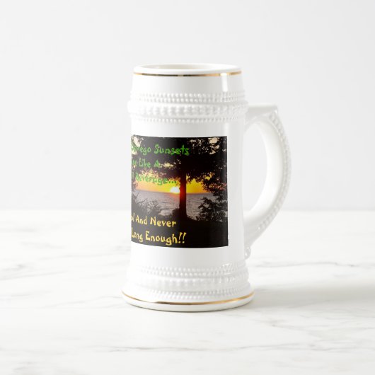 Sunset Stein Bierpul (Voorkant rechts)