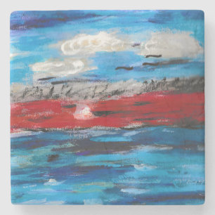 Sunset Stenen Onderzetter