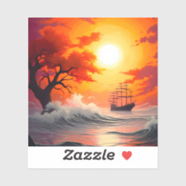 Sunset Sticker