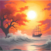 Sunset Sticker (Voorkant)