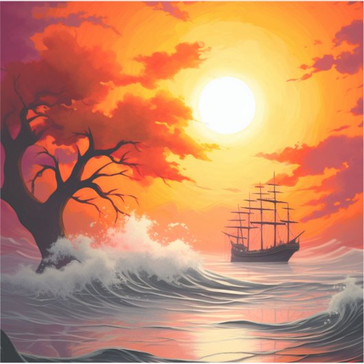 Sunset Sticker (Voorkant)