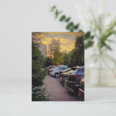 Sunset Stillness Aankondiging Kaart -  (Staand voorkant)