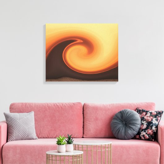SUNSET STORM CANVAS AFDRUK (Insitu (Woonkamer))