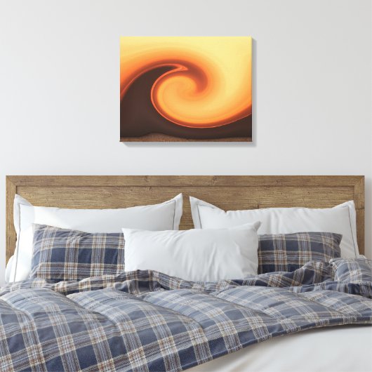 SUNSET STORM CANVAS AFDRUK (Insitu (Slaapkamer))