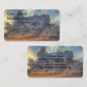 Sunset Storm Clouds Christelijk minister Pastor Visitekaartje (Voorkant / Achterkant)
