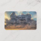 Sunset Storm Clouds Christelijk minister Pastor Visitekaartje (Achterkant)