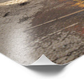 Sunset Street Fashion Foto Afdruk (Hoek)