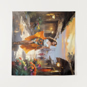 Sunset Street Fashion Wandkleed (Voorkant (horizontaal))