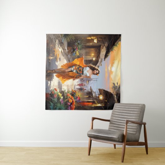 Sunset Street Fashion Wandkleed (In Situ (horizontaal))