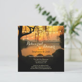 Sunset String Lights repetitie diner uitnodiging (Staand voorkant)