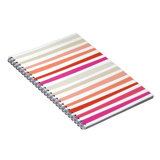 Sunset Stripe Spiral notebook Notitieboek (Rechterzijde)
