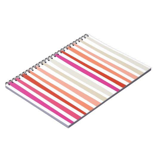 Sunset Stripe Spiral notebook Notitieboek (Linkerzijde)