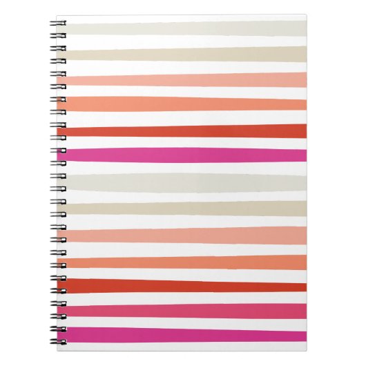 Sunset Stripe Spiral notebook Notitieboek (Voorkant)